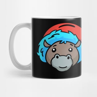 Christmas Jungle Face Hippo Mug